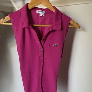 Lacoste sleeveless polo